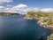 Aerial view of the coast between Gallanach and Oban, Argyll