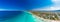 Aerial view of a coast line with beach in playa de Muro, Mallorca, Spain