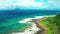 Aerial view coastline and Guishan Island ,Taiwan