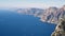 Aerial view of coastline Sorrento city with seaview