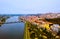 Aerial view of Coimbra, Portugal historical site during the day