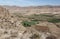 An aerial view of the Colca Canyon