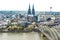 Aerial view Cologne