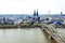 Aerial view Cologne