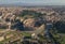 Aerial view of Colosseum