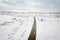 Aerial view commercial truck traveling on scenic Highway 70 in Utah