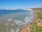 Aerial View of Compton Bay, Isle of Wight, England