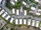 Aerial view of condominium house community in Cardiff, San Diego County