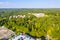 Aerial view of Condos in Atlanta suburbs just next to Highway GA 400