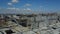 Aerial View Of Construction Site And Group Of Builders Working Together, Team Of Engineers On Building