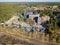 Aerial view of the construction of three elite residential build