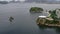 Aerial View of Contemporary Art Museum in Niteroi