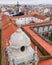 Aerial view of Convento de Nossa Senhora da GraÃ§a, a nuns convent in Graca district old town, Lisbon, Portugal
