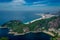 Aerial view of Copacabana