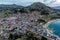 Aerial view of Copacabana town