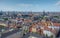 Aerial view of Copenhagen City with Christiansborg Palace and City Hall Towers - Copenhagen, Denmark