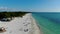 Aerial view of Coquina Beach, Anna Maria Island