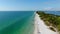 Aerial view of Coquina Beach, Anna Maria Island