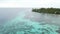 Aerial View of Coral Reef and Tropical Island in Wakatobi