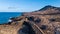 Aerial view of corralejo coast, fuerteventura