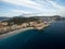 Aerial view Cote d`azur, France, bay of angels