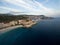 Aerial view Cote d`azur, France, bay of angels, Nice