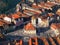 Aerial view - The Council Square Brasov, Romania, Transylvania - historical buildings - Piata Sfatului