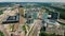 Aerial view of Court of Justice of European Union in Luxembourg City Downtown