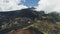 Aerial view of craters on the slopes of Mount Etna at Sicily