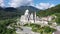 Aerial view of the Cristo Re Church in Messina, Italy