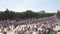 Aerial View of cross-bearing procession