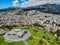 Aerial view of the Crystal Palace on Cerro Itchimbia