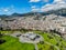 Aerial view of the Crystal Palace on Cerro Itchimbia