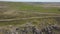 Aerial view on Curbar Edge over Hope Valley