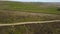 Aerial view on Curbar Edge over Hope Valley