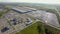 Aerial view of the customs terminal