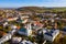 Aerial view of Czech town of Krnov