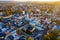 Aerial view of Czech town of Sumperk