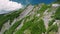 Aerial view of Daguanshan Tunnel on southern cross-island highway, Taiwan.