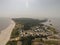 Aerial view of Dauphin Island, Alabama