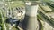 Aerial view of the Decommissioned nuclear power plant Muelheim