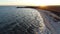 Aerial View of Delaware Bay Beach New Jersey