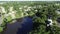 Aerial View of Delaware Riverfront Port City Gloucester New Jersey