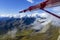 An aerial view of Denali National Park flight seeing tour