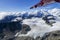 An aerial view of Denali National Park flight seeing tour