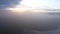 Aerial view of dense fog