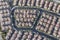 Aerial View of Dense Modern Housing in Los Angeles