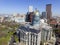 Aerial View of Denver Colorado Capital Building and Downtown Denver