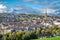 Aerial view of Derry, Londonderry in Northern Ireland