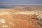 Aerial view on desert and Dead Sea.